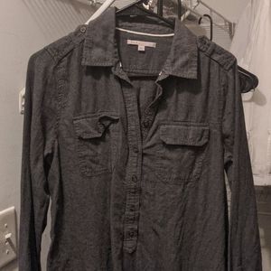 Grey button down dress